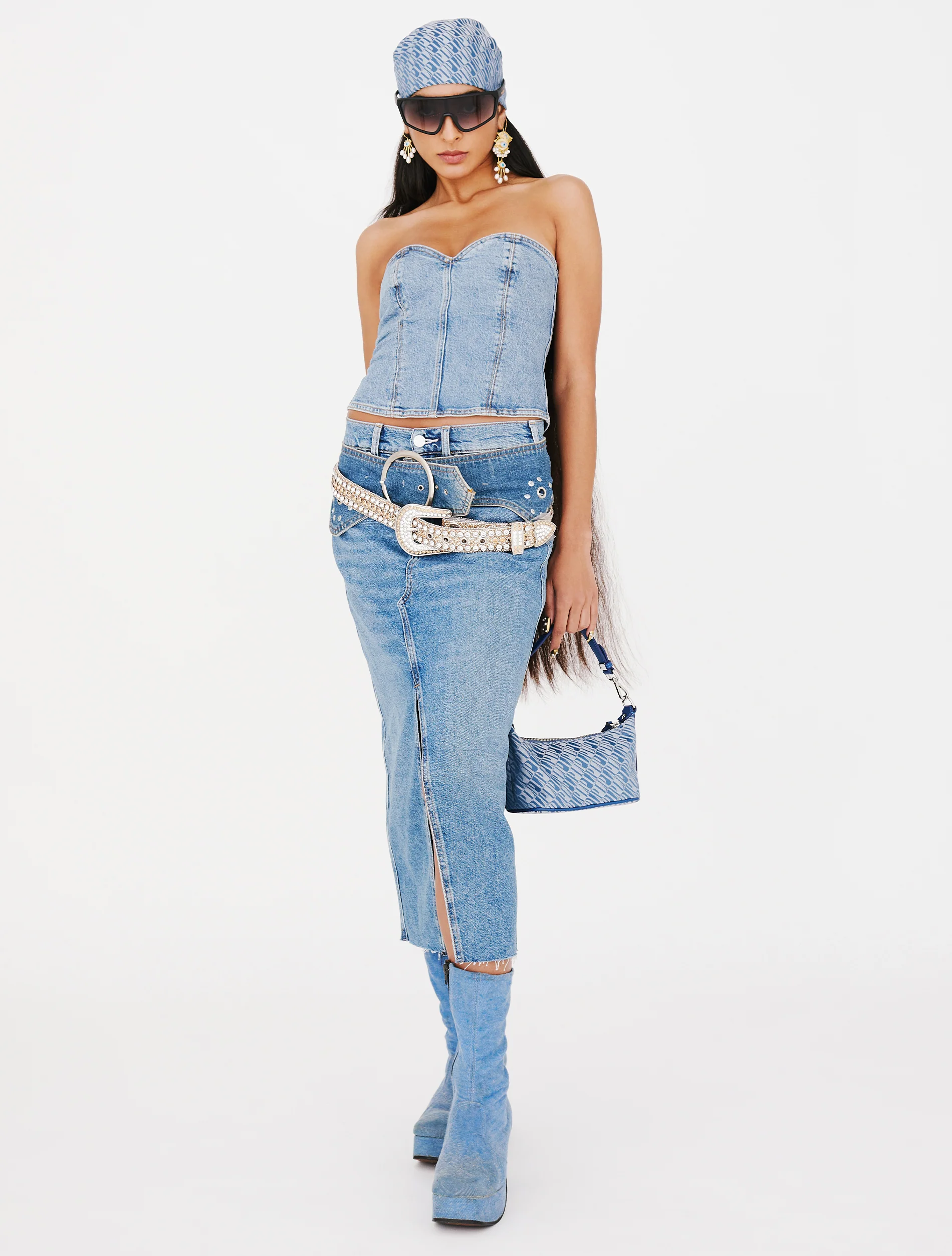 Bingo Bag - Blue Jacquard - Image 9