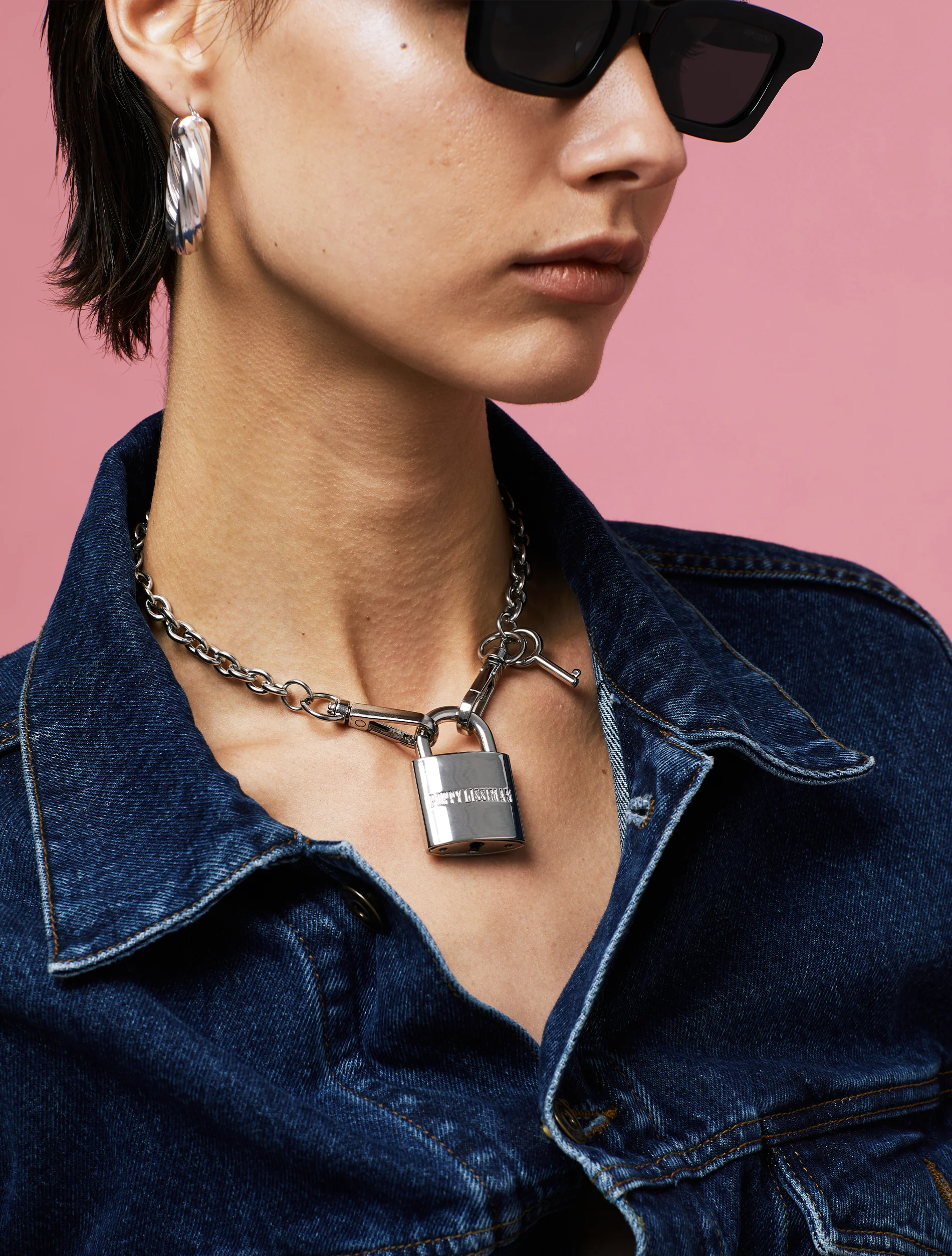 Lockdown Necklace - Silver - Image 2