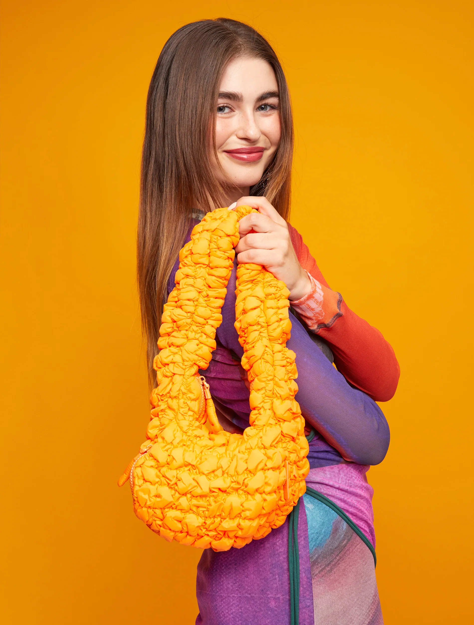 Puff Bag - Mandarin - Image 4