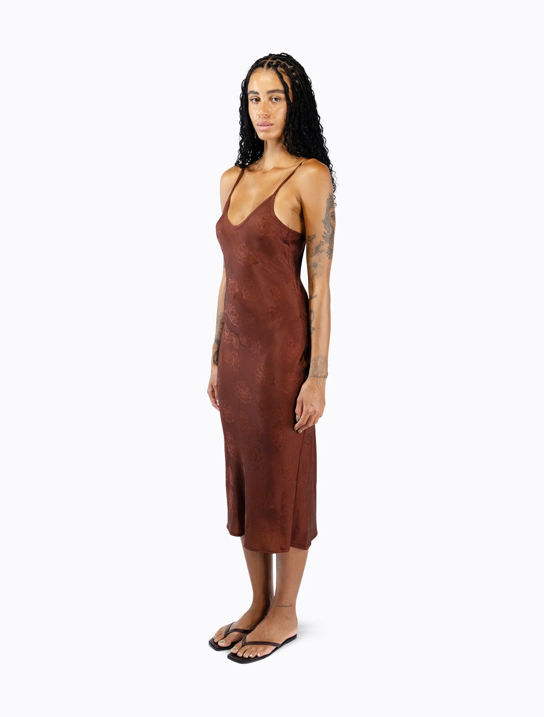 Starling Reversible Slip Dress - Guac / Choc - Image 2