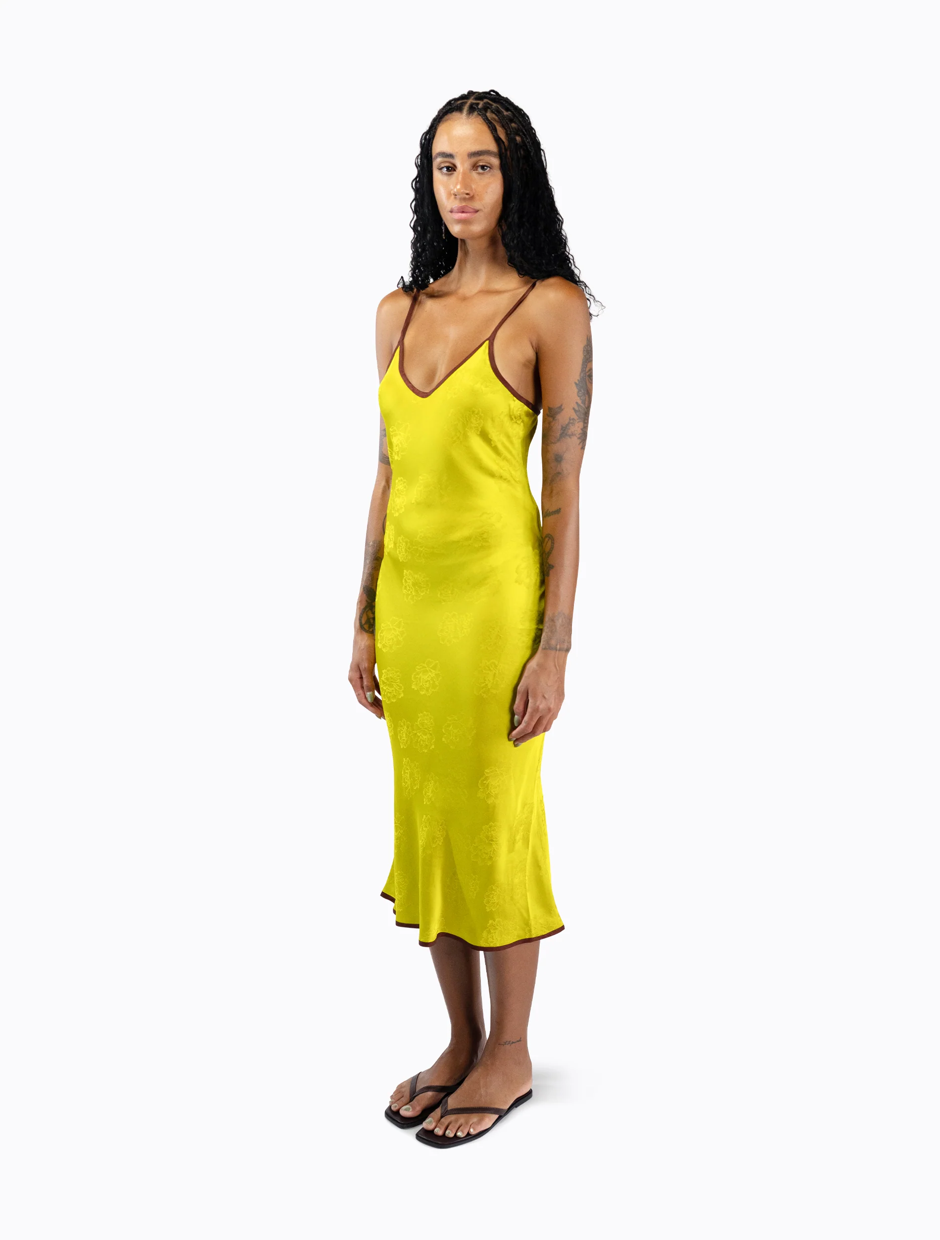 Starling Reversible Slip Dress - Guac / Choc - Image 3