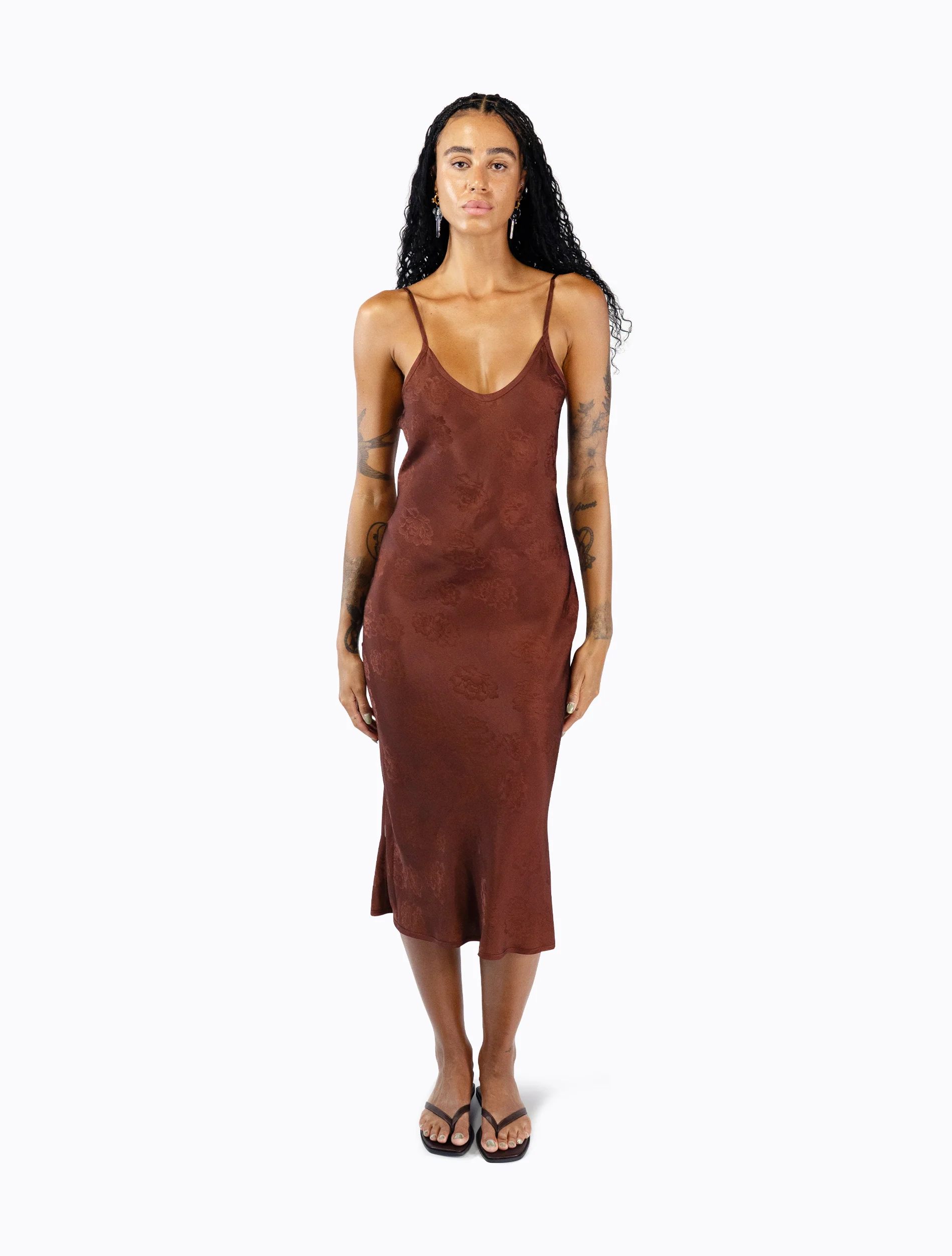 Starling Reversible Slip Dress - Guac / Choc - Image 8